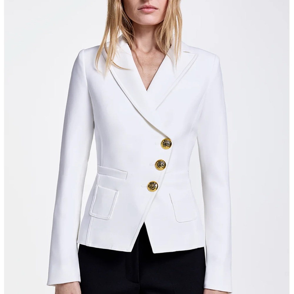 Smythe White Wrap Blazer